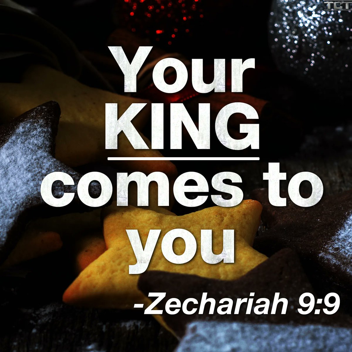 TCTTV's tweet photo. Rejoice greatly, Daughter Zion!
    Shout, Daughter Jerusalem!
See, your king comes to you,
    righteous and victorious,
lowly and riding on a donkey,
    on a colt, the foal of a donkey.
-Zechariah 9:9
#BookofZechariah #Bible #HolyBible #Scripture #Holy #Lord #Jesus #Christ https://t.co/EJGAivCe9e