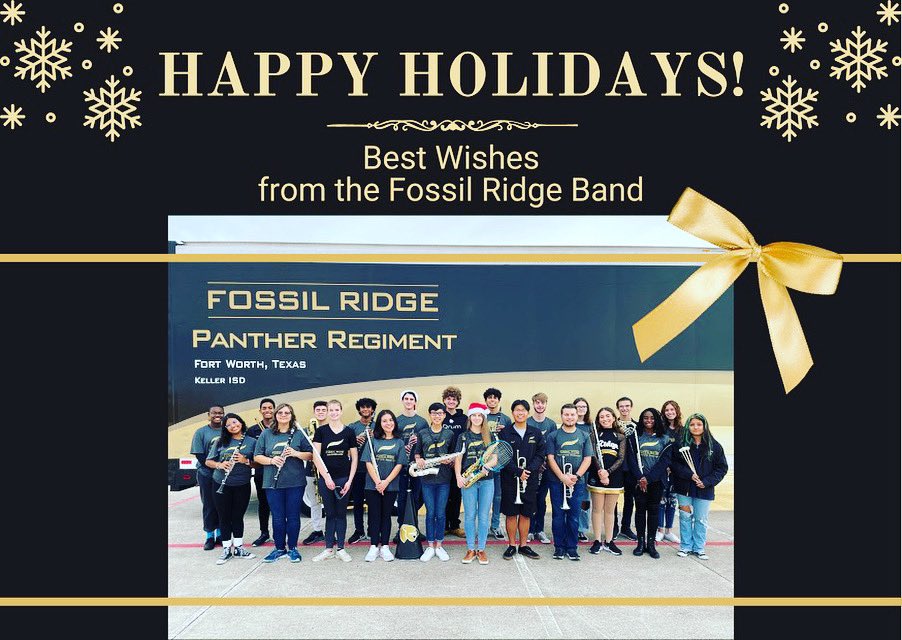 Happy Holidays from the Fossil Ridge band!