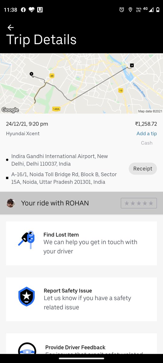 Sandeep0959's tweet photo. One more false billing fro me by Uber. At the time booking it was showing 680 and actual bill generated is 1258.
Need refund. Pathetic experience
@Uber_Support @Uber_India https://t.co/L6hqmw02n4