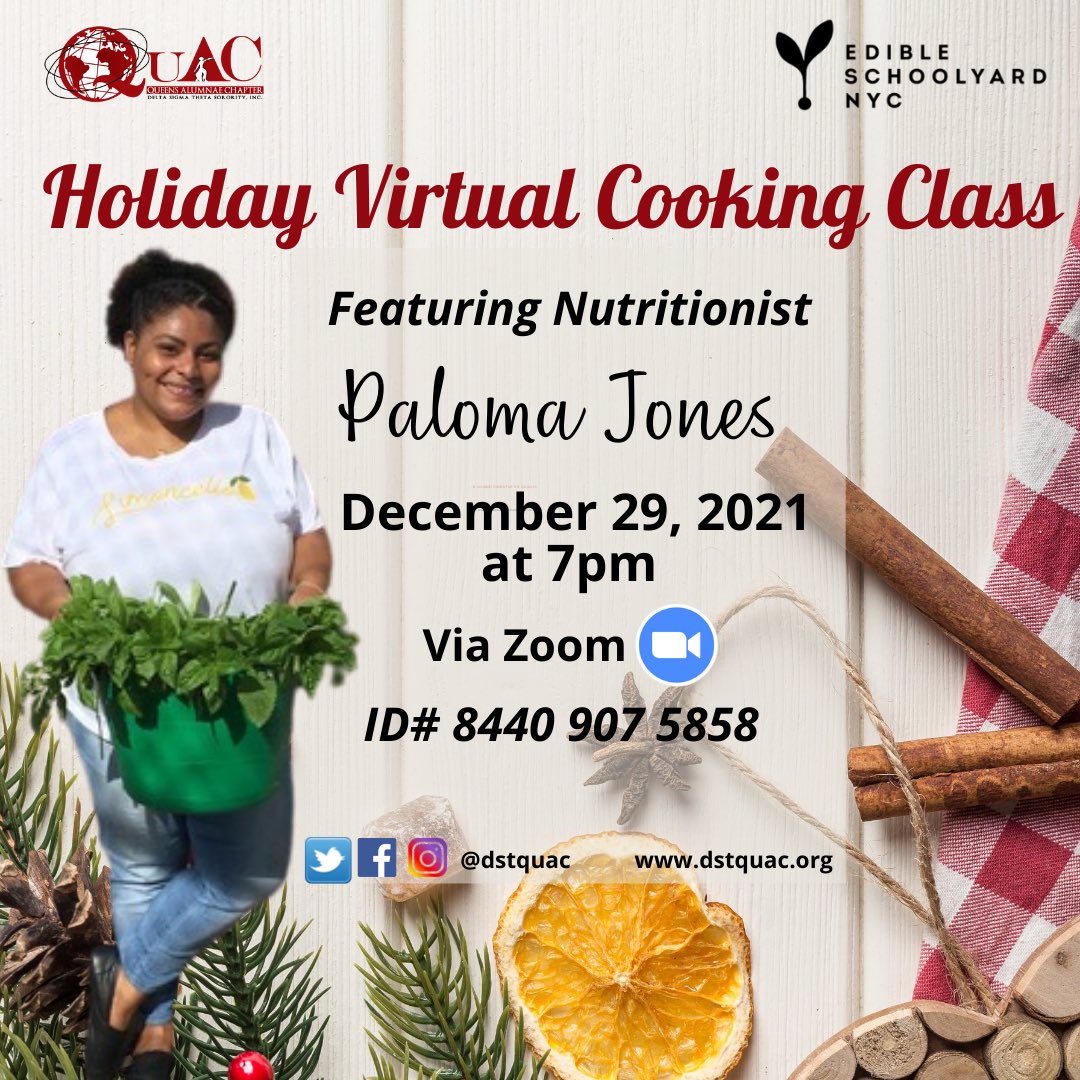 DSTQuAC's tweet photo. Join us for a virtual holiday cooking class Wed, Dec 29 with nutritionist Paloma Jones. Swipe to see ingredients/shopping list for a healthy veggie fried rice. Pls email if you have any questions. quac.healthtf@gmail.com 
🥬🥦🧅🍛
#DSTQuAC
#QuACHealthTaskforce
#DSTHealthyHolidays https://t.co/MPrldQxyMD