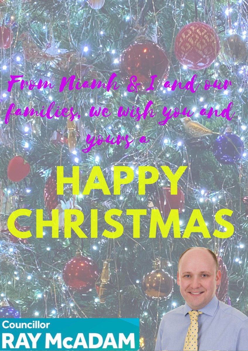 RayMcAdam's tweet photo. As we get ready here for the arrival of #Santa, our family wish you and yours a #HappyChristmas https://t.co/RsqIAUqU95