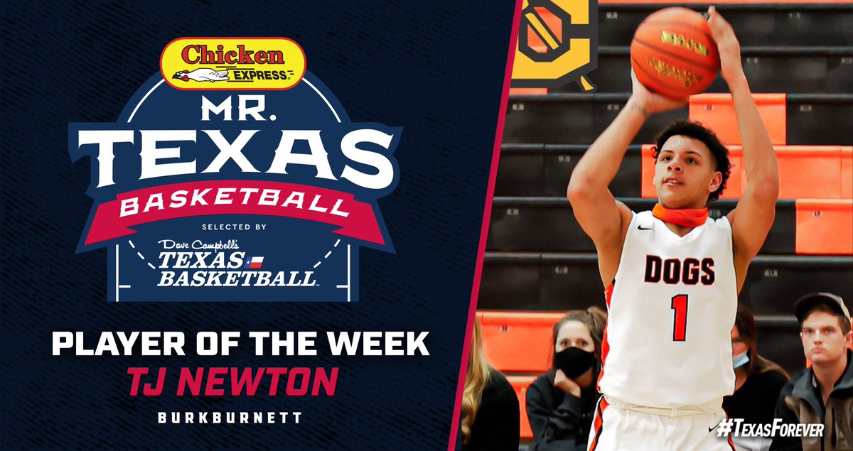 TXBasketball1's tweet photo. Congratulations to our Week 6 @Chicken_Express Mr. Texas Basketball Player of the Week, Burkburnett's TJ Newton! @thefuture_tj1
TJ Newton had 38 points vs Wichita Falls! #txhshoops https://t.co/BSs2gHSb6J
