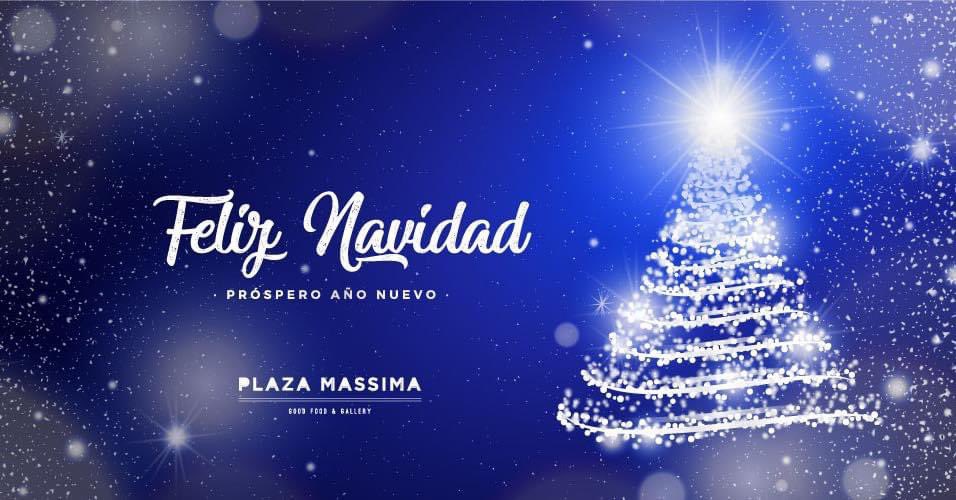 plazamassima's tweet photo. De parte de todo el equipo de Plaza Massima os deseamos una muy feliz Navidad y nuestros mejores deseos para este próximo año 2022. ✨ #FelizNavidad #Nochebuena https://t.co/hvt7x7HKaU