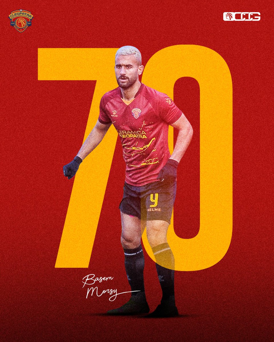 cleopatraFC's tweet photo. بعد هدفه في شباك المقاولون، باسم الحاسم يصل إلى الهدف رقم 70 🔥
ننتظر منك المزيد من الأهداف مع الفريق😍
@BasemMorsy https://t.co/qqsJXbfo95