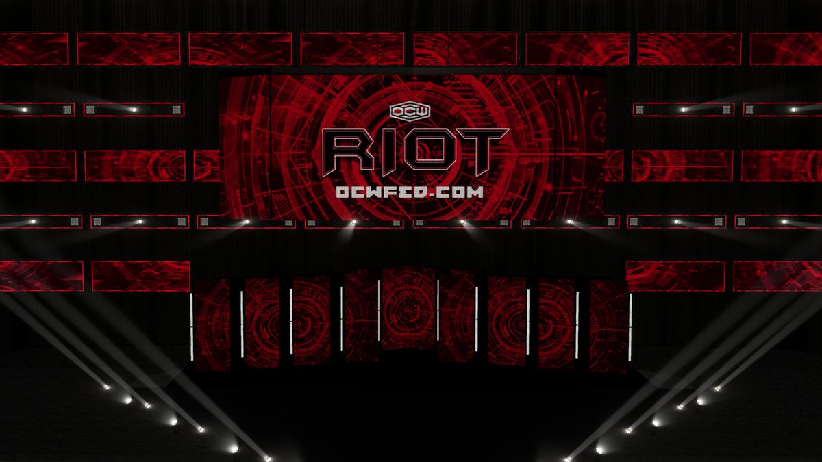 ocwfed's tweet photo. First look at that Season 17 Riot Arena courtesy of the best god dam booker on the planet @OCWTheFire 
avail on PS4 &amp; Xbox #ocwfed

#ocwfed #season17 #HappyHolidays #WWE2K19 #youtubegaming #twitchaffiliate https://t.co/INjgMJqNyI