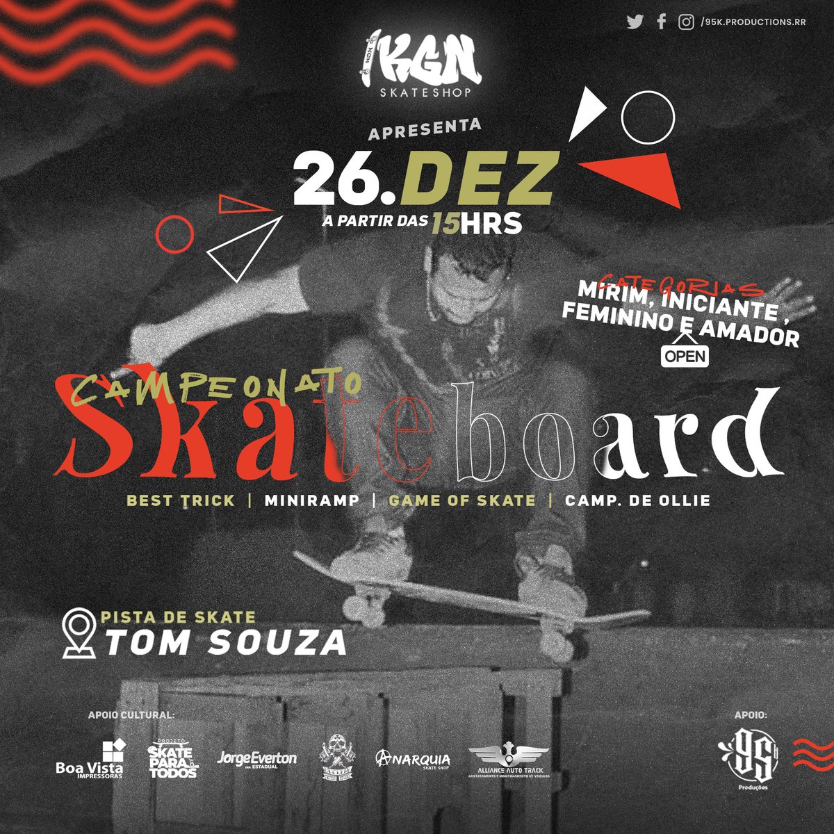 95k_rr's tweet photo. Neste domingo, dia 26/12... Último camp do ano, vista sua máscara e cola co nóis!
.
.
.
#skate #sk8 #hiphop #olimpiadas #roraima #extremonorte #brasil https://t.co/U7Al6v2Wqa