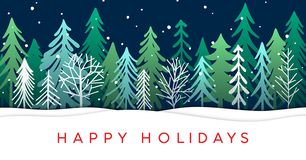 We wish you the very happiest of holidays! Our branches will be closed Friday afternoon, 12/24 and all day Saturday, 12/25. ATMs, Telephone Banking, Online Banking and Mobile Banking are available 24/7.