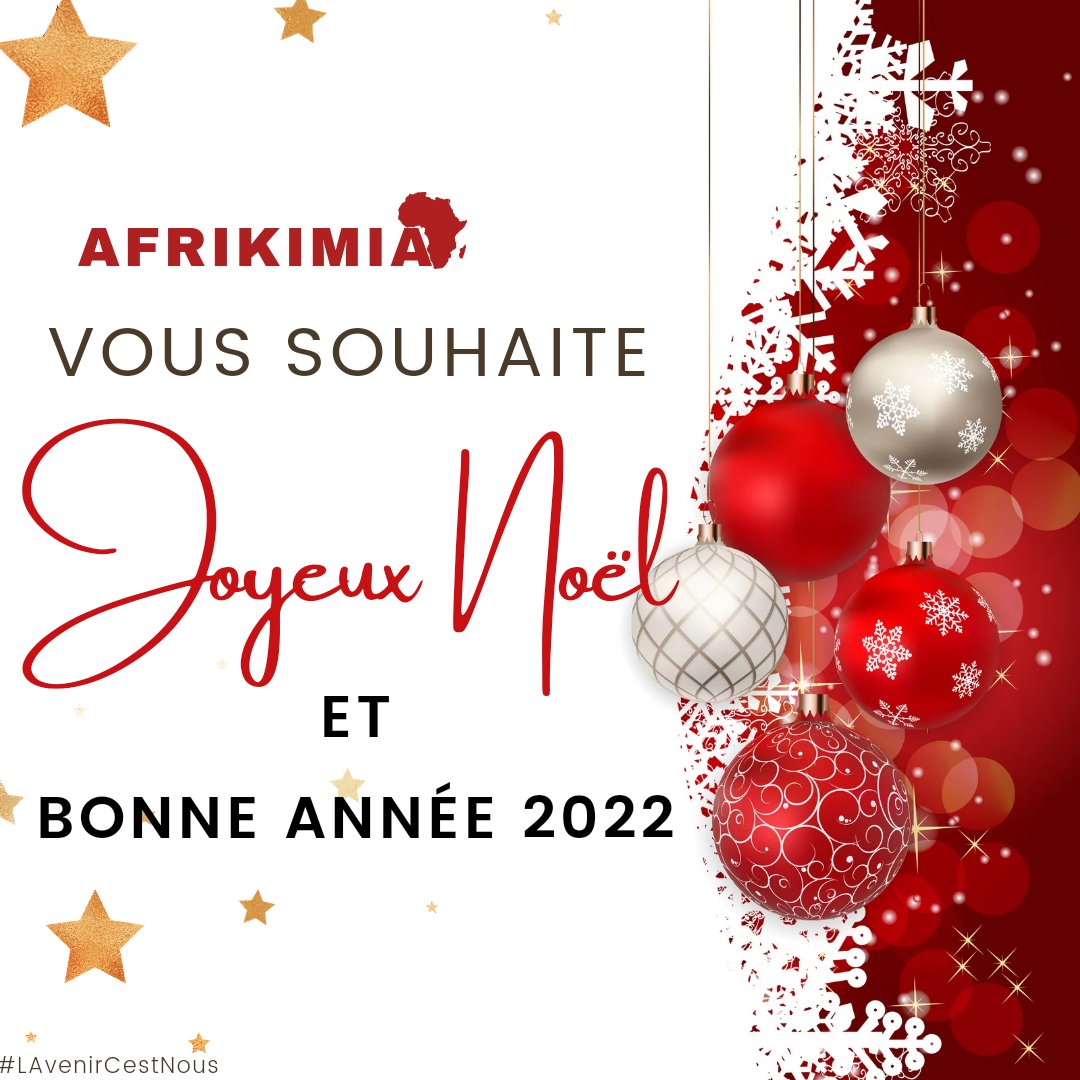 afrikimia's tweet photo. Nous vous souhaitons de Joyeuses fêtes !! 
#JOYEUXNOEL https://t.co/CvqqdVmEKp
