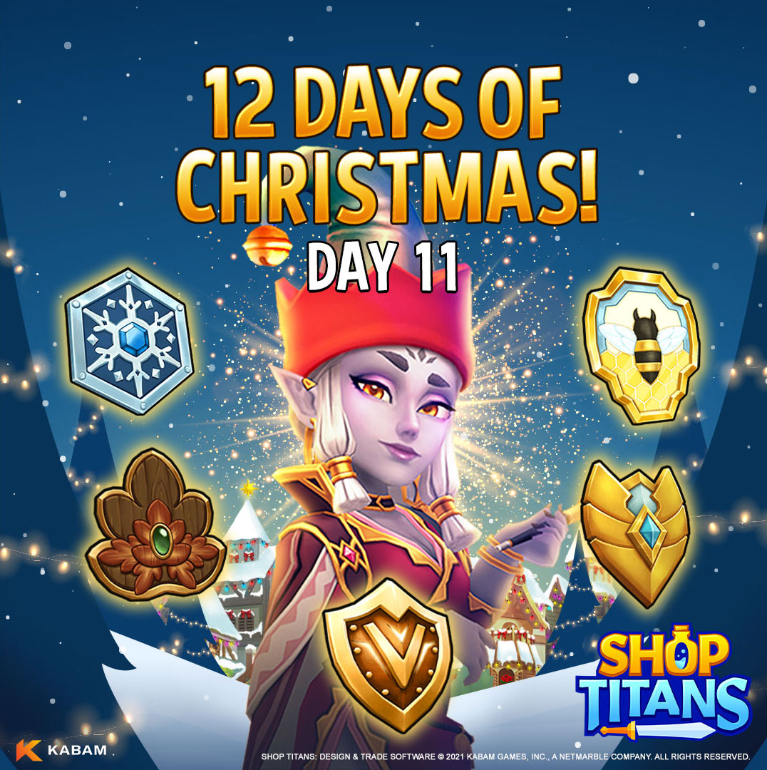 ShopTitansGame's tweet photo. What's better than crafting a top tier Shield blueprint? Being able to win and craft 5 top tier Shield blueprints!

🛡️Day 11 for social prizing can help you get there if you retweet this post!🛡️

#ShopTitans https://t.co/5fHm9McWrp