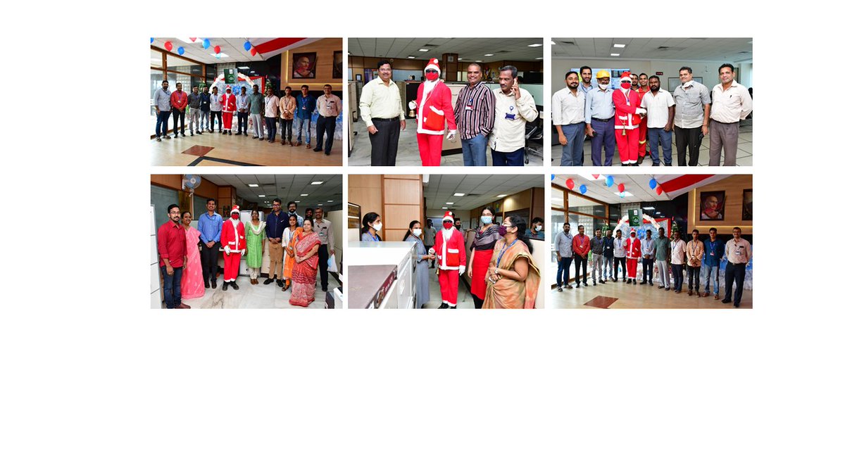 HPCL_VR's tweet photo. As the cold winds of December gush #HPCL_VR put up the lights, brought in the warmth and welcomed the Santa to rejoice the Christmas Eve. The décor of x mass trees &amp; photo ops created beautiful moments of joy &amp; happiness with festive fervor. @HPCL @sdivisakh https://t.co/35yaixPL69