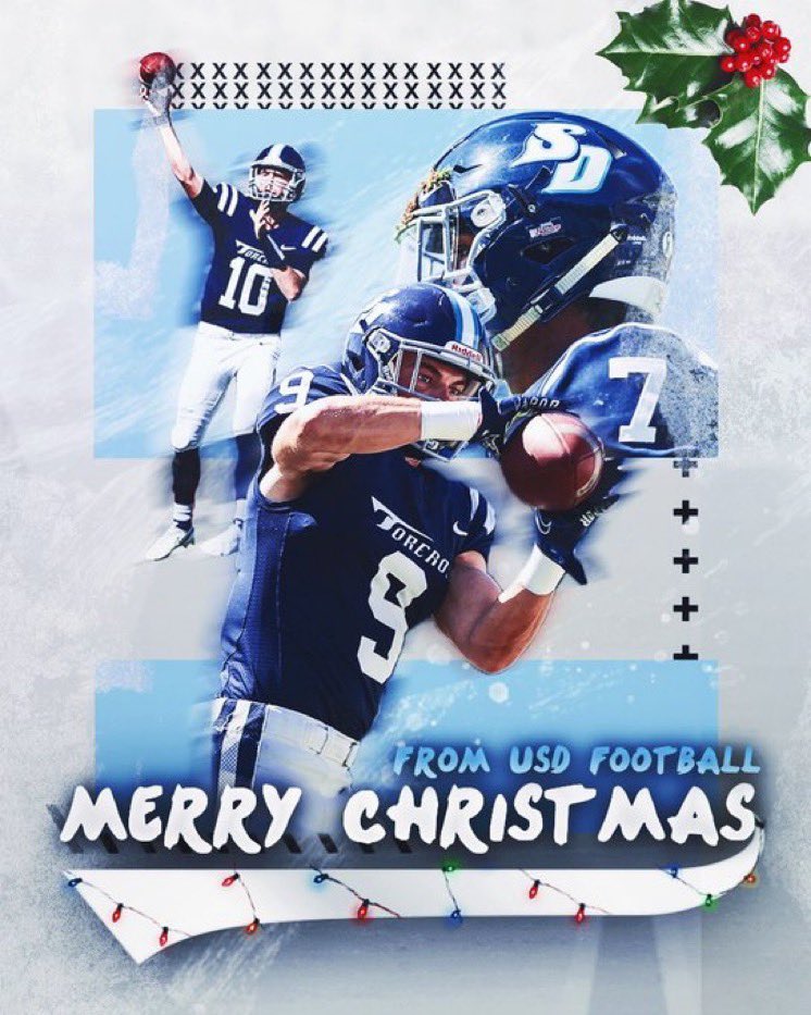 GustinJc's tweet photo. Holiday love from USD💙🤍 
@CoachDKeller 
@USDFootball https://t.co/Vb2ymhtlHO