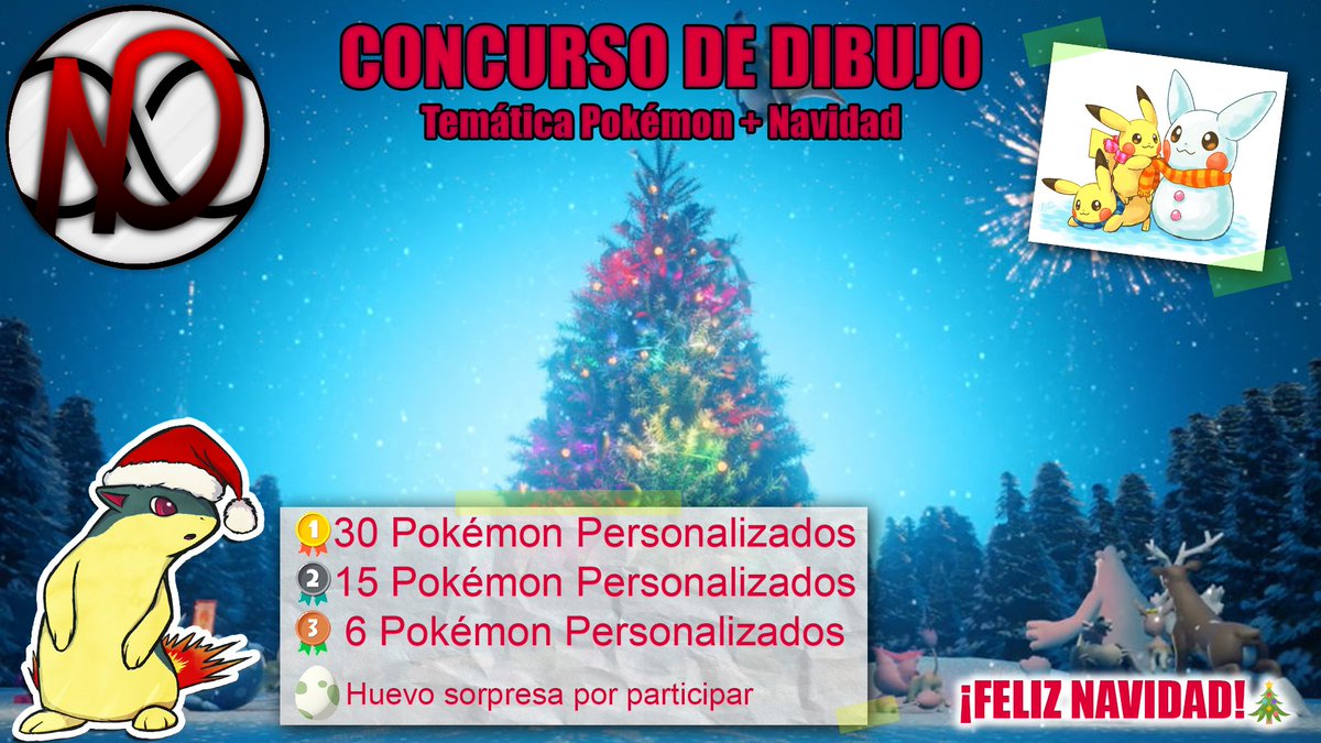 NintenDestiny's tweet photo. 🔴⚪Tenemos abierto un concurso de dibujo Pokémon con temática navideña con grandes premios. Esperamos ver vuestros dibujos. 

Más información dentro del discord.

¡Feliz Navidad!🎄

https://t.co/yYKV7x3LRS

#Pokemon #PokemonBrilliantDiamond #PokemonShiningPearl https://t.co/lsJ4rFlaEH