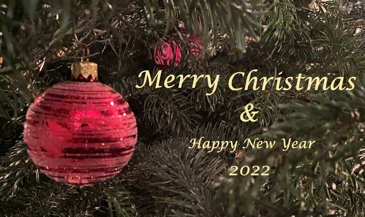 Merry Christmas and a Happy New Year! Here's to better times ahead in 2022 for everyone. #merrychristmas #happyholidays #happynewyear #MerryXmas