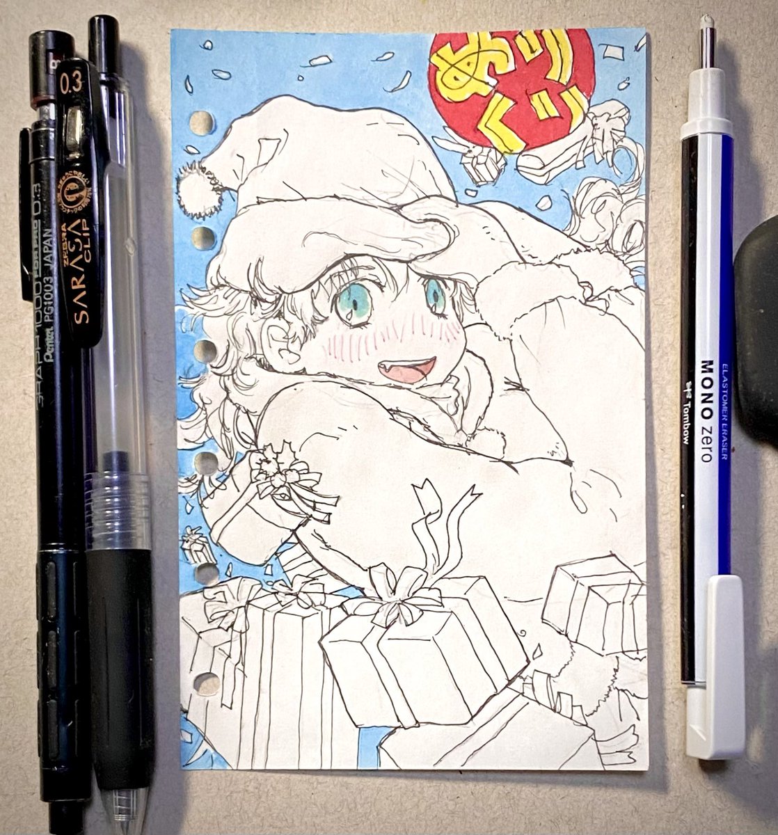 \( ネルネル '□')/
Nighty-night♡
WIP!
#MINI6HOLES #Xmas #クリスマス 