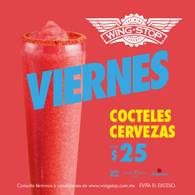 WingstopMexico's tweet photo. Pa´ cocteles 🍸 Wingstop,
Pa´cervezas 🍻 Wingstop,
Pa la sed 😋 ¡También Wingstop!
Nuestros cocteles desde https://t.co/uY1UZInbRB 👉 #ViernesDeWingstop con @TanquerayMx 🥳 https://t.co/ZZnxDRHrAr