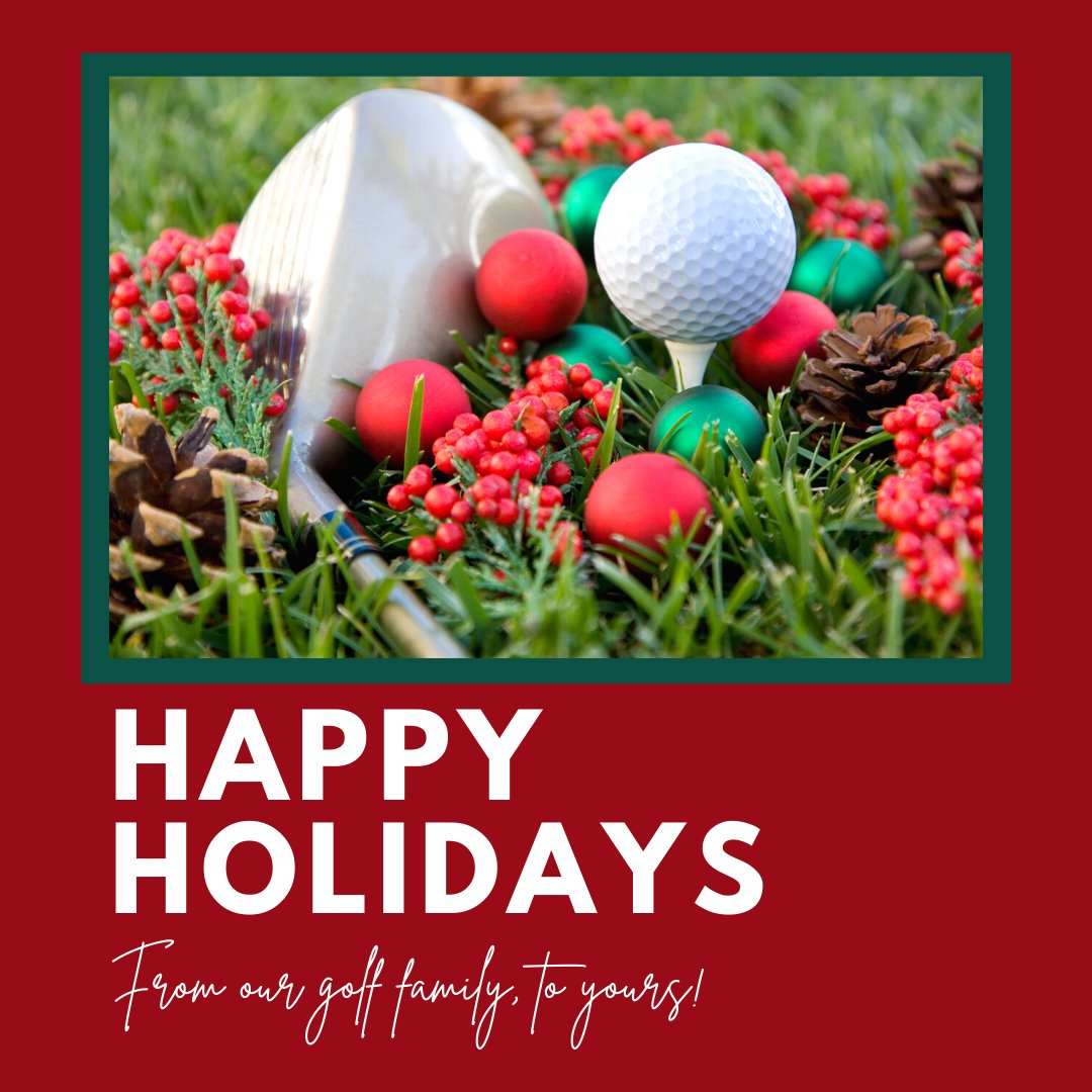 Happy holidays! We're wishing you all the joys of the season! 🎄⛳