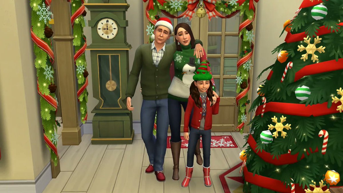 saturn_sims's tweet photo. Happy Holidays from the Evan's Family 🎄✨🌟 
#sims4 #showusyoursims #simscommunity #simsplaythrough https://t.co/rz16iPeJHk
