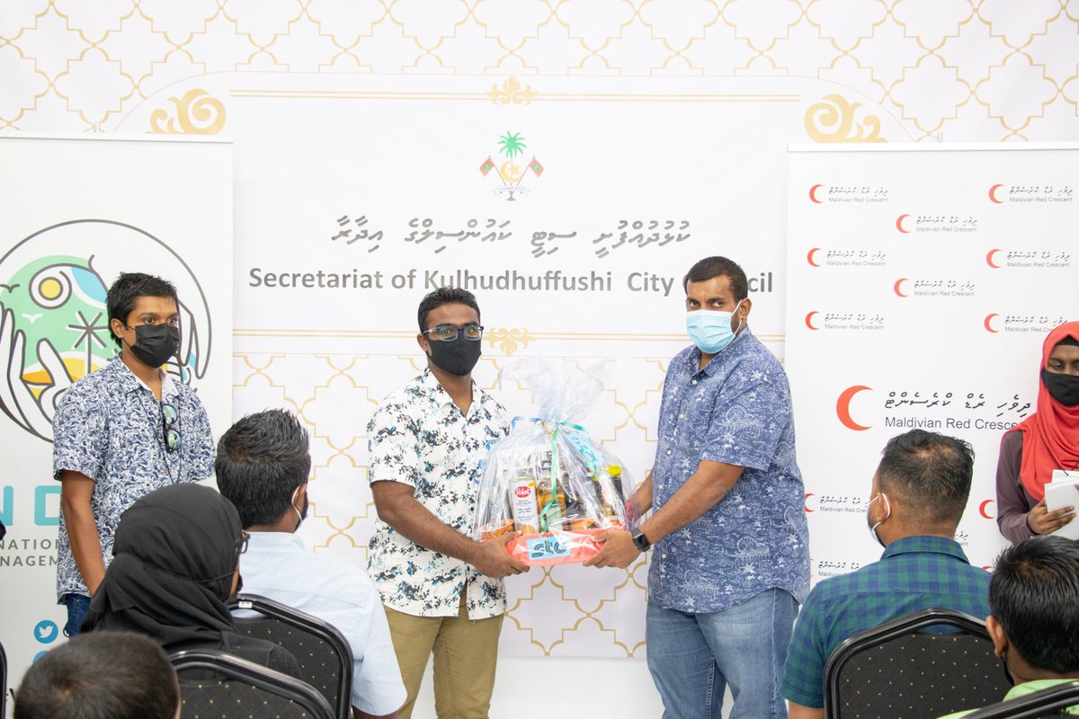 NDMAmv's tweet photo. Winners from each category were given gift hampers #UnityDay2021 #VilunveriRaajje #TogetherWeCan https://t.co/9z2ffu1Dqu
