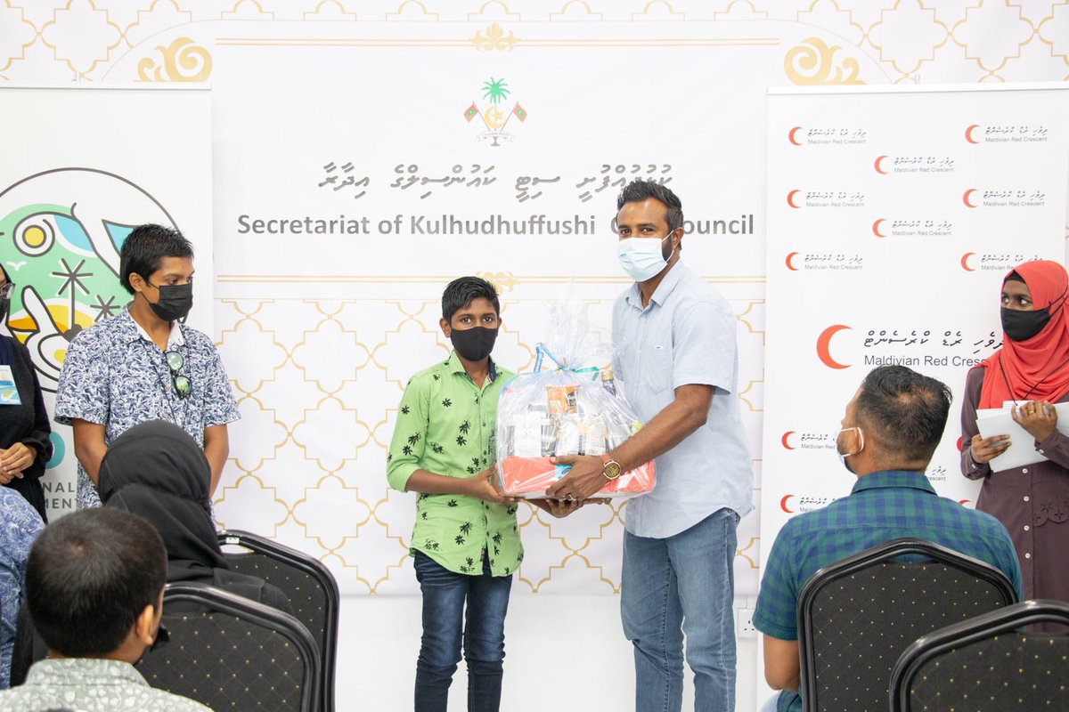 NDMAmv's tweet photo. Winners from each category were given gift hampers #UnityDay2021 #VilunveriRaajje #TogetherWeCan https://t.co/9z2ffu1Dqu