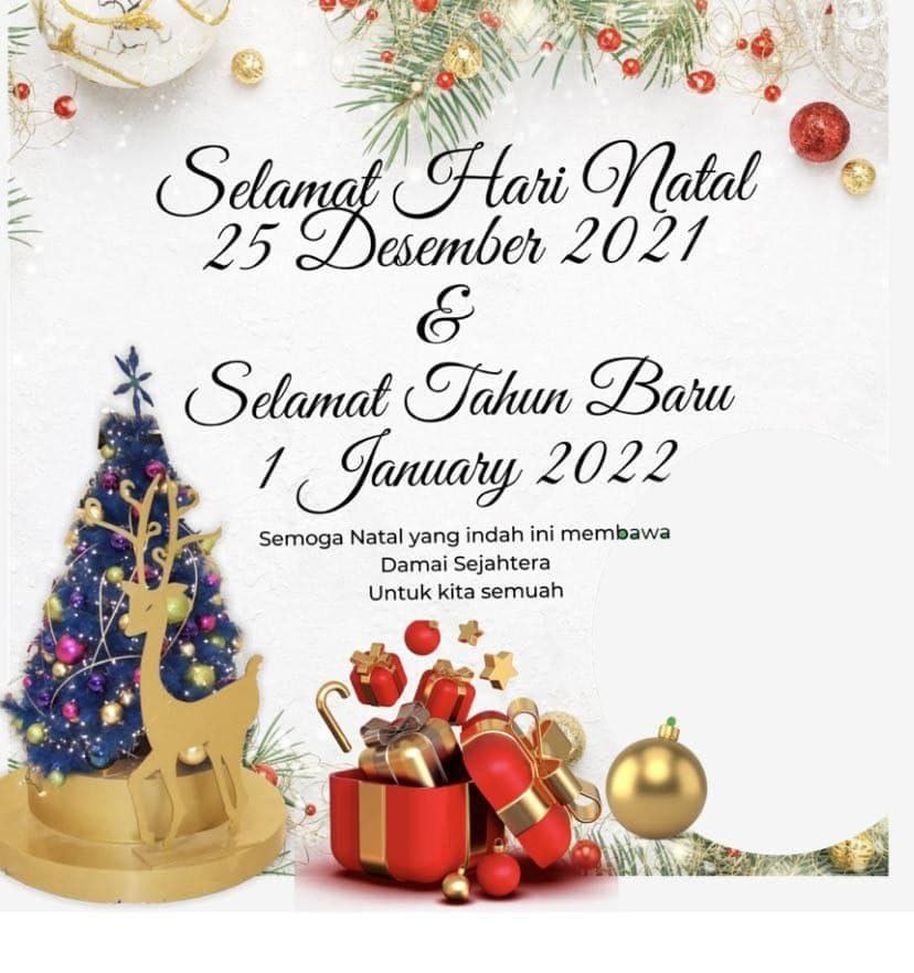 JBRMALAM's tweet photo. Selamat Hari Natal 25 Desember 2021 Bagi Yang Merayakan &amp; 
Selamat Tahun Baru 1 Januari 2022 https://t.co/Hoy1y9Tg8p