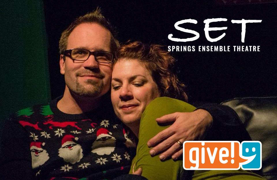 SpringsEnsemble's tweet photo. We continue to look back at previous productions as we seek your support through https://t.co/OuyRsl97Qg. Your donations will help us continue providing intimate theatre to the Pikes Peak region. CHRISTMAS SHORTS by Matt Hoverman was staged at SET from December 11 - 20, 2014. https://t.co/6LaUQJvf3p