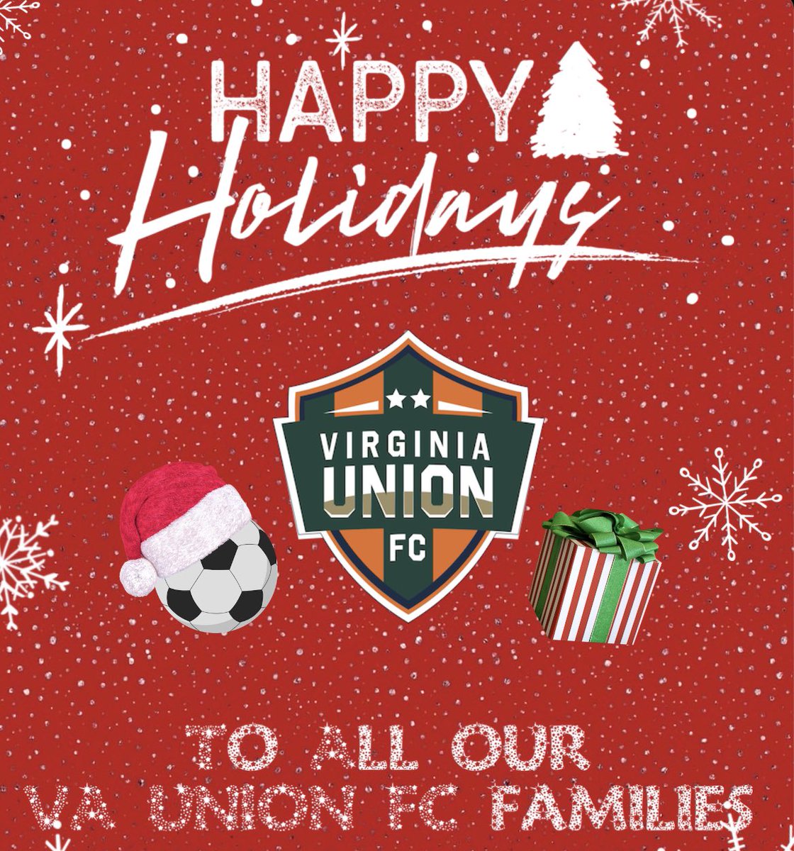 As Virginia Union FC heads into the winter break until January 3rd, we want to wish each and every family a wonderful holiday season and a happy new year! We can’t wait to see you soon on the soccer fields again! ⚽️🎄