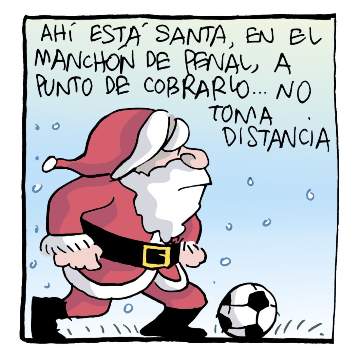 trinomonero's tweet photo. Feliz navidad…aquí el  cartón deportivo publicado en el diario @estoenlinea de hoy viernes #trinomonero https://t.co/MVLmfV8zt0