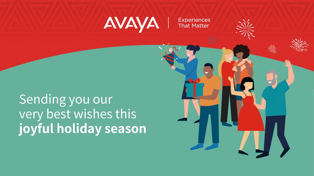 On behalf of the entire Avaya team, we want to wish you all a Happy Holidays!