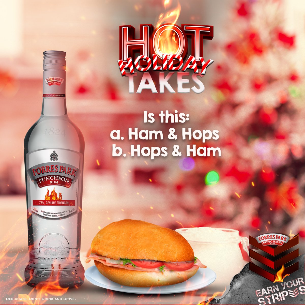 forrespark's tweet photo. It's time to settle this age old debate! What do you all think? #forrespark #earnyourstripes #eys #christmas #liming #868 #trinichristmas #designatedontdrinkanddrive https://t.co/VCrYgxdITq