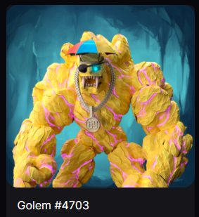 MatteoTrejos's tweet photo. Tengo 3 @RudeGolems y estoy necesitando liquidez, por lo que voy a:
- Vender 1 Golem
- Mintear 1 villano con otro (tengo los 3 orbes)
- Holdear otro
De lo Golems que tengo cual venderíais, cual holdearias y cual quemarias en el mint de los villanos? 
@salomondrin #RudeGolems https://t.co/3ZpyJ3JODp