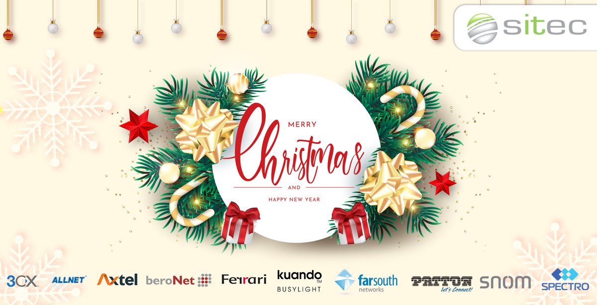 SitecTechnology's tweet image. #Sitec wishes you a Merry Christmas and a peaceful and prosperous New Year.