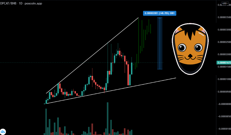 GemMinerXBT's tweet image. Great start to confirm the pattern on $opcat ✍️🏻

This will be at 30m+ very fast. When we get there, we will see the real breakout, to 100m 📈

Just spoke with PrimeCat and he told me that they are about to change the game, on multiple chains 👀

#cheems #shinja #safemoon $mcc $gm