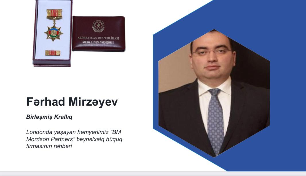 fmirzayev's tweet photo. I am very proud being awarded a Medal of the Republic of Azerbaijan" For Service to the Diaspora" today! Special thank to the Diaspora Committee and the Chairman Mr Fuad Muradov and his great team for this. This is an appreciation for my activities by Azerbaijan! 🇦🇿✊️ https://t.co/0o1c6bmjfy