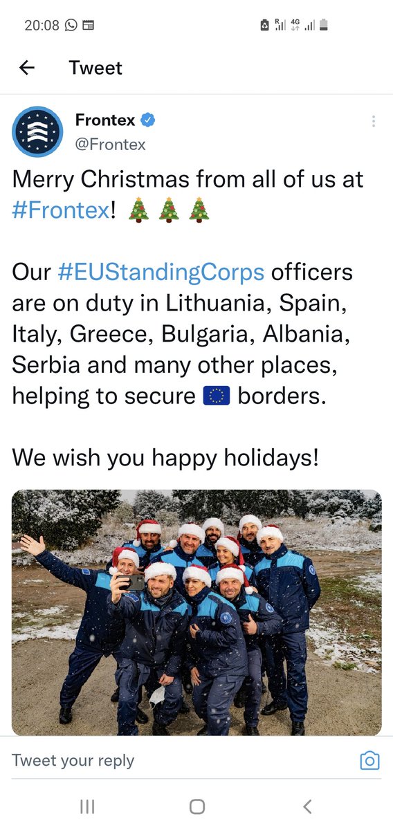Merry PUSHBACK and a happy VIOLATION OF HUMAN RIGHTS <a href="/Frontex/">Frontex</a> #frontex #nomorewallsinthesea #leaveononebehind #humansbeforeborders @HuBB_collective #refugeeswelcome #Pushbacks