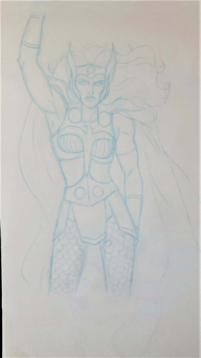 Went ahead and did a redraw of my animated Wonder Woman too. Just an idea of what my Thor + Wonder Woman Amalgam will look like once done. https://t.co/UkOTlJGMkT