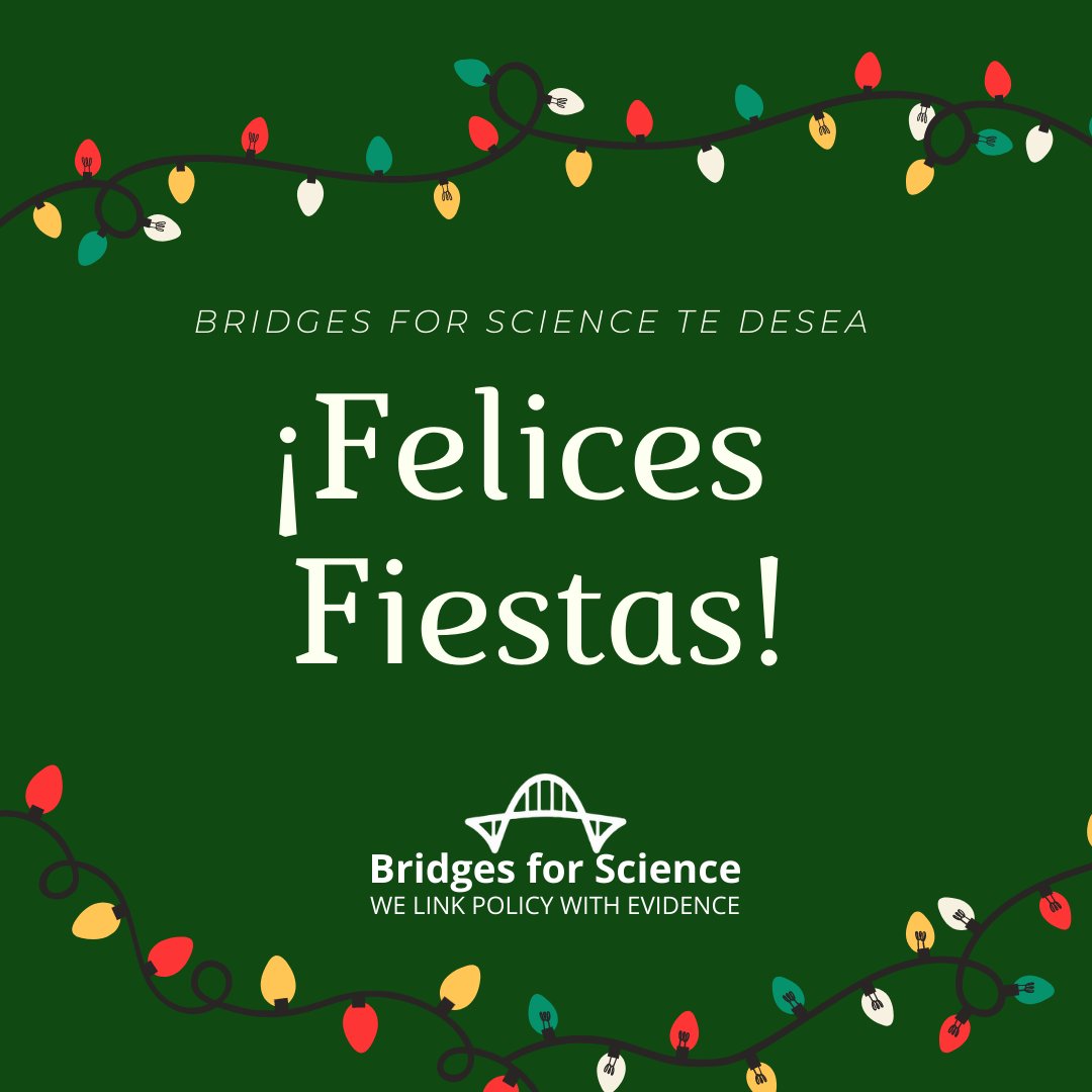 bridges4science's tweet photo. Happy Holidays 💫¡Te deseamos felices fiestas! 🥳 #BridgesforScience #PuentesParaLaCiencia #Happyholidays https://t.co/FzYHtY8psg