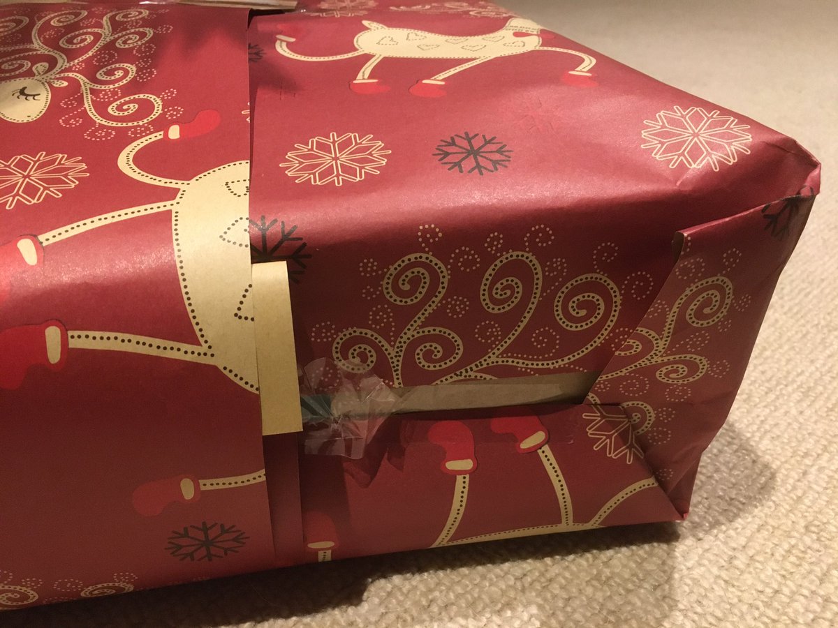 DuKhanD's tweet photo. It’s the gift that counts right?
#wrappingfail #ChristmasEve https://t.co/MbH5x4LGid