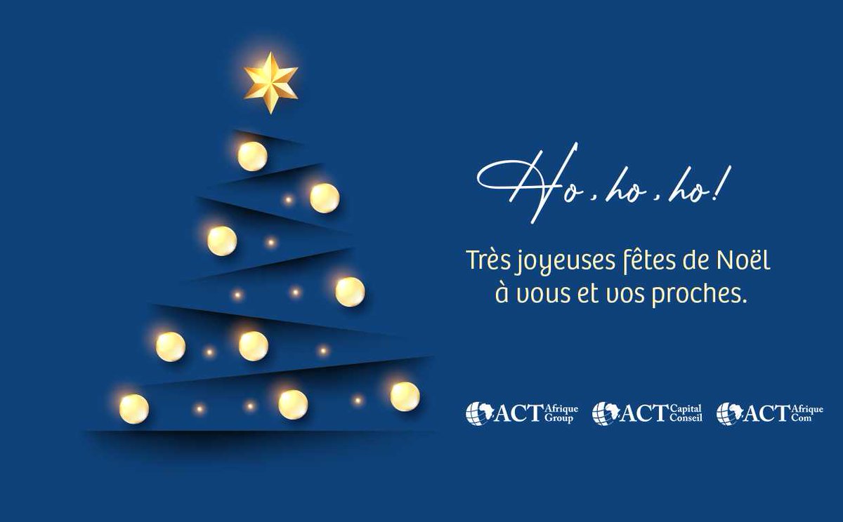 ACT_afrique's tweet photo. Joie, générosité, partage ❤
ACT Group vous souhaite de passer une joyeuse fête de Noël 🎄 🎅.
#ACTGroup #ACTComm #ACTconseil https://t.co/iReoerLpg1