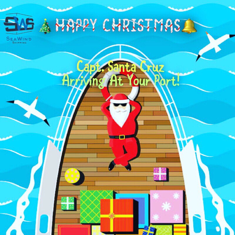 SeaWindPK's tweet photo. Santa Calling...🎁 Santa Calling...💝

To all our esteemed global Partners, Ship Captains, Crew at Sea &amp; at Shore, 𝕊𝔼𝔸𝕎𝕀ℕ𝔻 𝕊ℍ𝕀ℙℙ𝕀ℕ𝔾 wishes you a very Happy Christmas🌟 &amp; Happy Holidays!

May this season brings joy &amp; safety to the World. 

#Seawind #Christmas https://t.co/NkYjSHXOmM