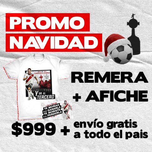 caravanaeterna's tweet photo. Últimas horas de la PROMO NAVIDAD 🎄🎅🏻 🎁 

Envío gratis 🚚 a todo el país
3 cuotas sin interés a $999💳.

De regalo un afiche oficial del evento.🐔

https://t.co/FNPzgK9cJp https://t.co/yU5bfY8o3Y