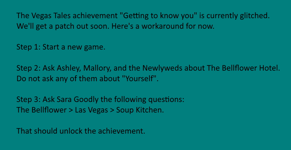 fmv_interactive's tweet photo. For anyone trying to unlock all the achievements in Vegas Tales. @Omar_Abul https://t.co/4Y0Fm9mQGb
