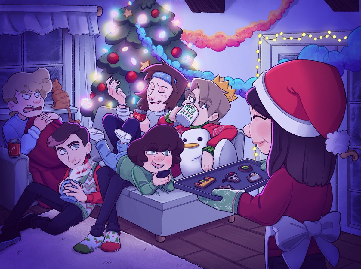 Vira_with_no_V's tweet image. Happy holidays to all of you!

#ranboofanart #tubbofanart #badlinu #billzo #aimseyfanart #cricketcrew #mcyt #mcytfanart