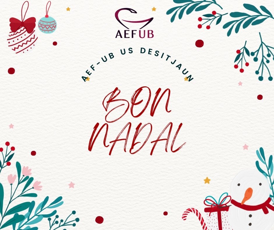 De part de #AEFUB us desitjem un BON NADAL! 🎅🎅🎉🎉
