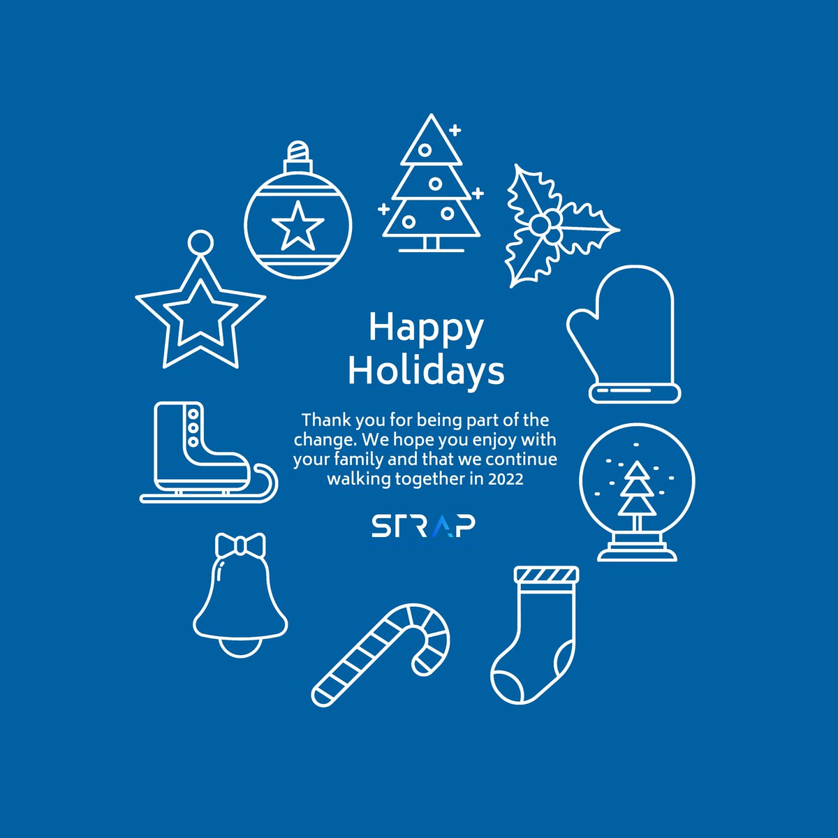 StrapTech_'s tweet photo. Strap wishes you happy holidays!! #wearableautonomy #assistivetechnology #visuallyimpaired #blindpeople https://t.co/rMT1tstYcm