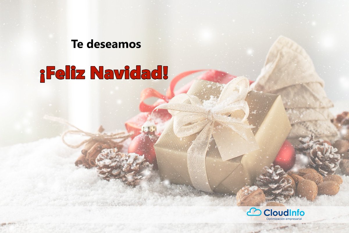 El equipo de Cloud Info te deseamos ¡Feliz Navidad! 
Puedes visitarnos en: cloudinfo.mx