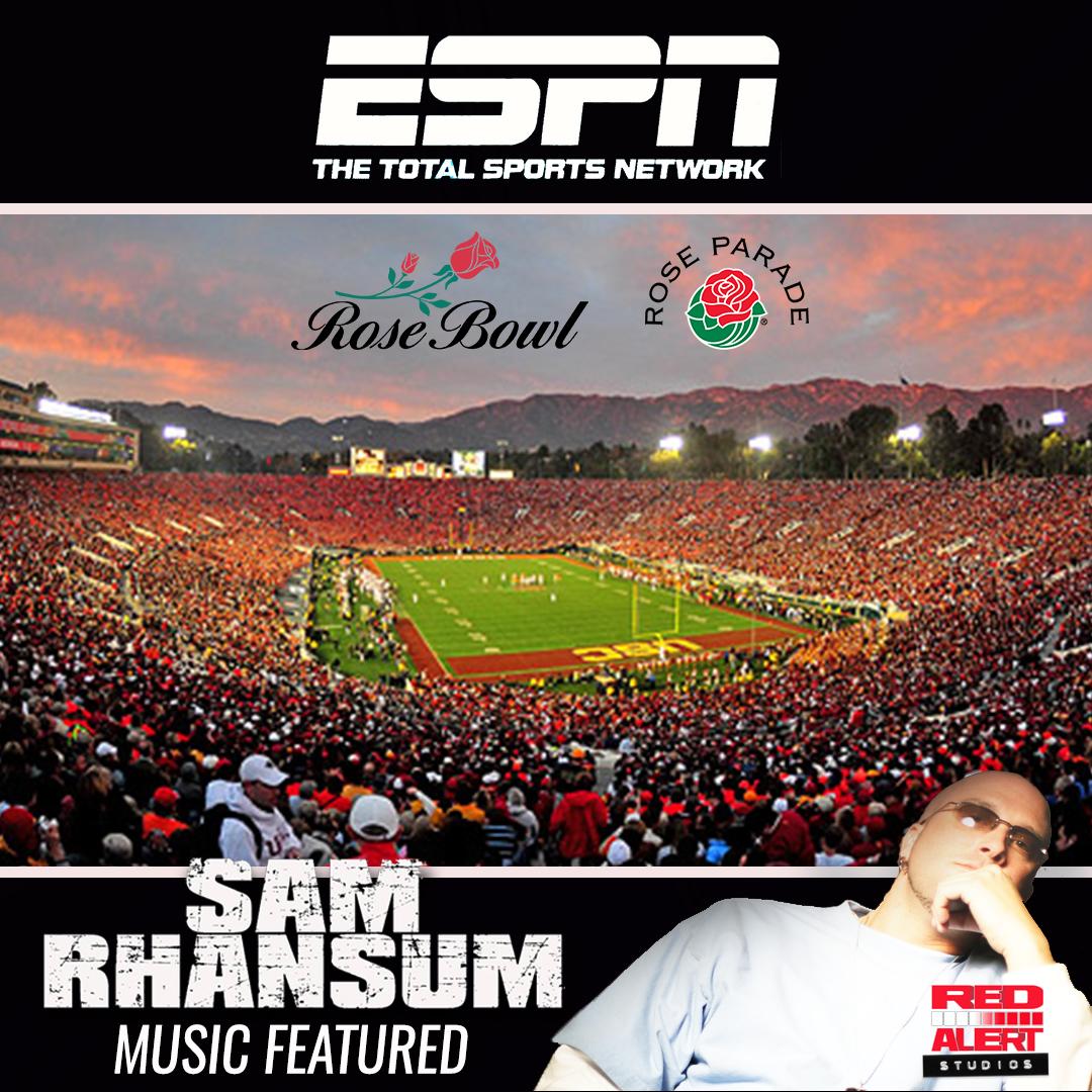 samrhansum's tweet photo. Hey! Ho! LETS GO!!!  Found out I got a few of my #Hip-Hop #MarchingBand tracks on #ESPN coverage of the #RoseBowl AND the #RoseBowlParade.  Sweet...what a great gift!!!

 #licensing #sync #musiclicensing #productionmusic #musicproducer #musicproduction https://t.co/fdWjqhRTO4