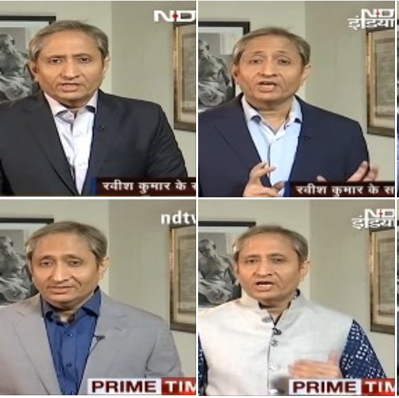 anamshha's tweet photo. Ravish Kumar changed clothes 13 times in today's prime time 😭 this is next level trolling
@ravishndtv #RavishKumar #primetimeNDTV #satire #MerryChristmas https://t.co/SEnetbCblK