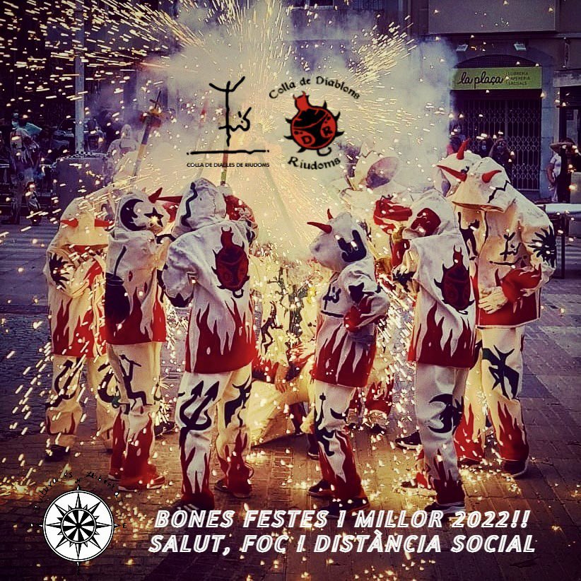 Que tingueu molt bones i diabòliques festes!😈✨

🔥🔥Esperem un 2022 ple de foc i gresca tot celebrant el 30è aniversari de la Colla de Diables i el 5è de Diablons!💥💥

Bon Nadal!🎄

<a href="/CERAP_Riudoms/">CERAP</a>