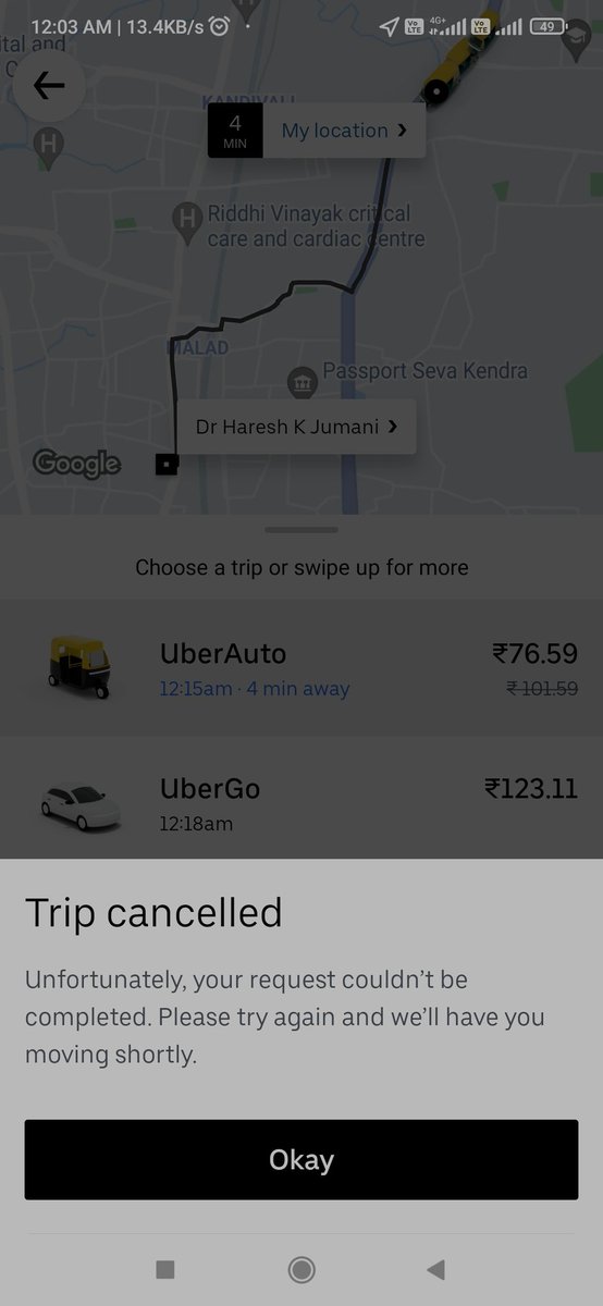 Manoj_Gaud's tweet photo. @Uber @Uber_India @UberINSupport @Uber_Mumbai
Are the developer of an uber app and management fools or an idiots?

I book a ride
I wait for 15 mnts
I try to cancel the ride but I am asked for canc fee 
I don't cancel
Driver cancels it
And i am asked to pay the cancellation fee. https://t.co/ULtNqTVk2Y