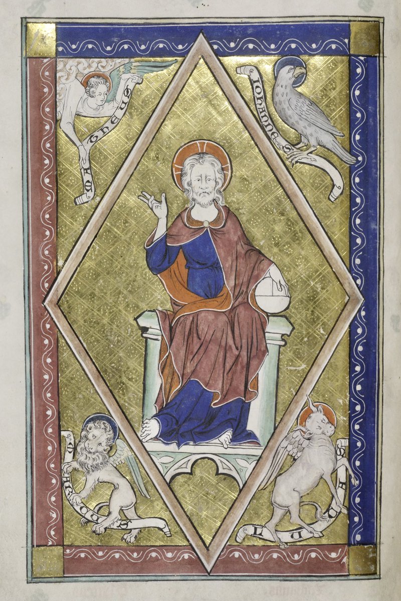 ParkerLibCCCC's tweet photo. This illustration of the #Nativity (#CCCC53, f.8r) is one of a cycle depicting scenes from the Life of #Christ which precede the #psalter’s text itself, including the #Annunciation (f.7r), Christ’s Betrayal (f.12r), the #Crucifixion (f.15v), & Christ Omnipotent (f.17v)… https://t.co/sskqKALKHF
